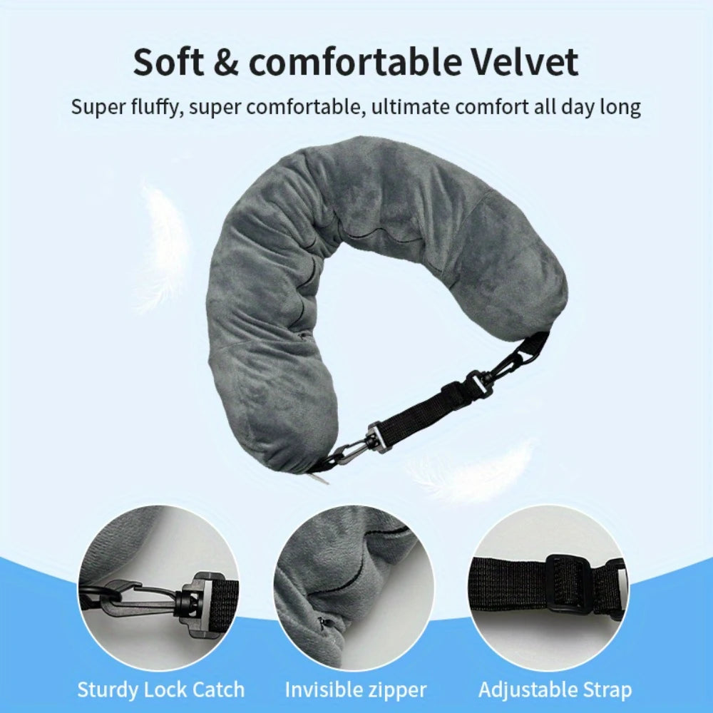 Travel Pillow With Storage Pouch