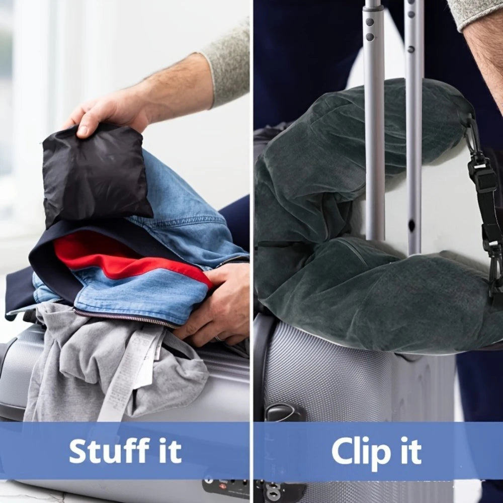Travel Pillow With Storage Pouch