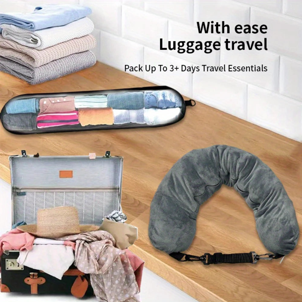 Travel Pillow With Storage Pouch
